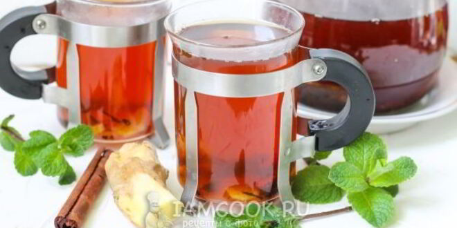Рецепт чая с имбирем и корицей