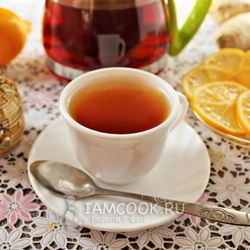 Рецепт Черного чая с имбирем
