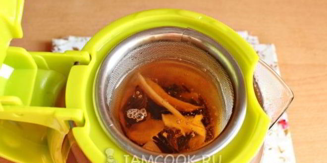 Рецепт черного чая с имбирем