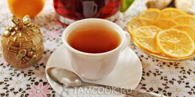 Рецепт черного чая с имбирем