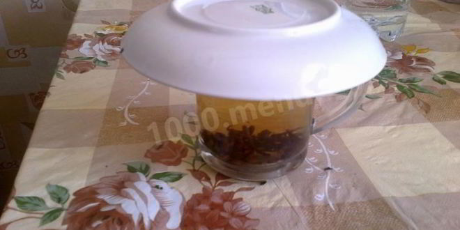 Рецепт черного чая с мятой