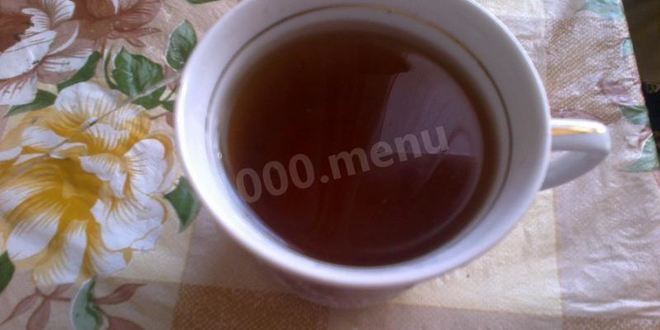 Рецепт черного чая с мятой