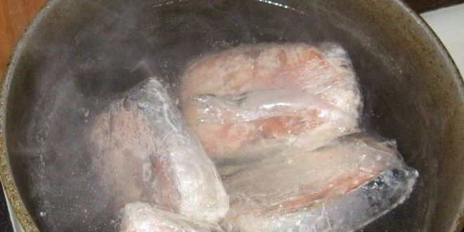 Рецепт горячей семги в собственном соку