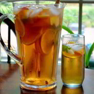 Рецепт Холодного чая с фруктами