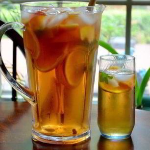 Рецепт Холодного чая с фруктами