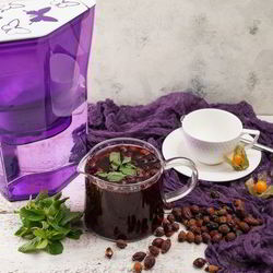 Рецепт Витаминного чая с черной смородиной и шиповником