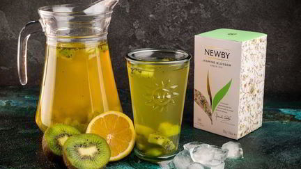 Рецепт Витаминного чая с киви и мятным сахаром