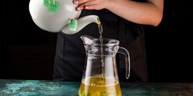 Рецепт витаминного чая с киви и мятным сахаром