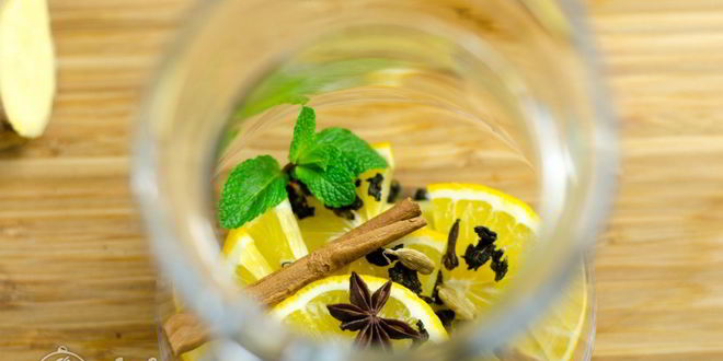 Рецепт зеленого чая с имбирем и корицей