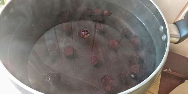 Рецепт чайного напитка с ежевикой и мятой