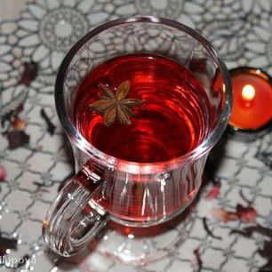 Рецепт Безалкогольного глинтвейна из каркаде