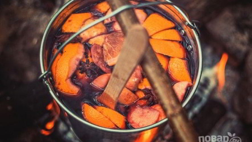 Рецепт глинтвейна на костре