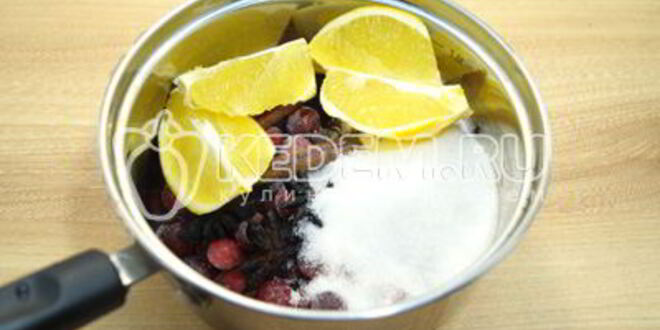 Рецепт клюквенного безалкогольного глинтвейна