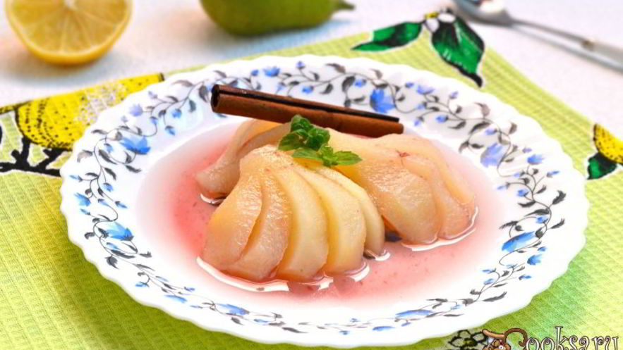 Рецепт груш вареных в сиропе