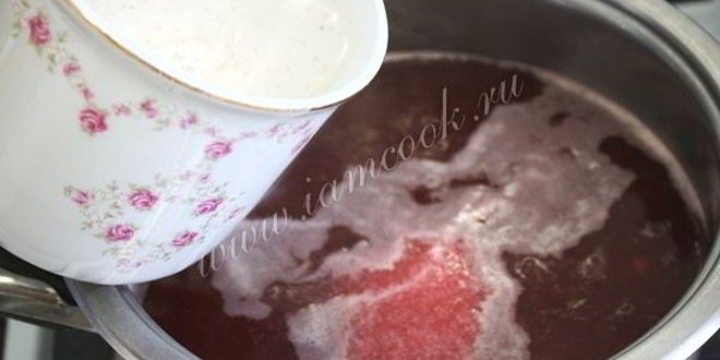 Рецепт киселя из клюквы