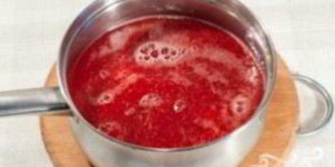 Рецепт киселя из малины