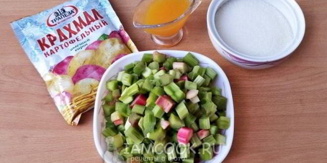 Рецепт киселя из ревеня