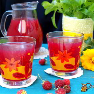 Рецепт Малинового киселя с мятой