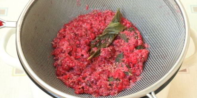 Рецепт малинового киселя с мятой