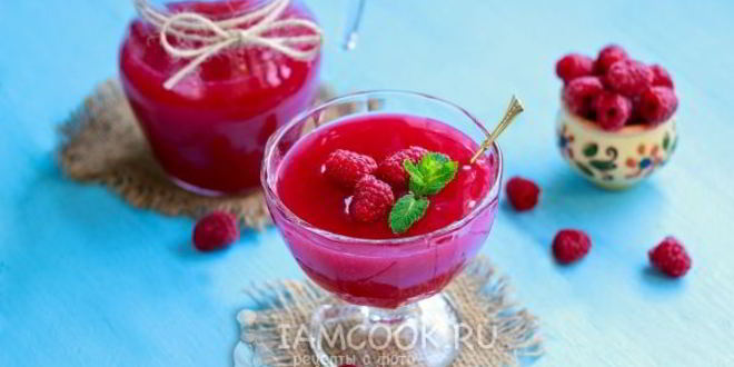 Рецепт малинового киселя