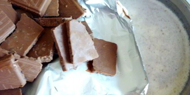 Рецепт горячего шоколада со вкусом ванили и кофе