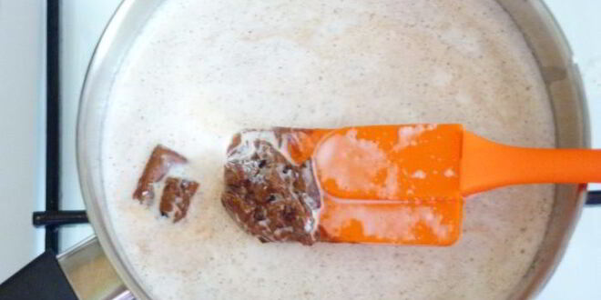 Рецепт горячего шоколада со вкусом ванили и кофе