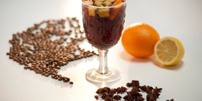 Рецепт кофе с безалкогольным глинтвейном