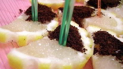 Рецепт Лимонных ломтиков с кофе