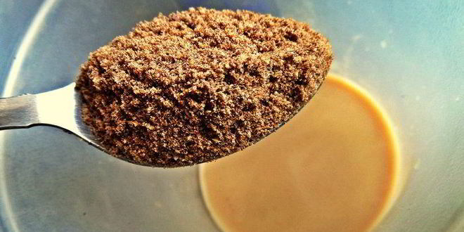 Рецепт кофейного напитка на льняной муке