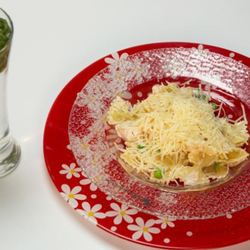 Рецепт Фарфалле с лососем и домашний лимонад