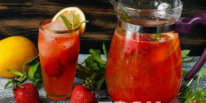 Рецепт клубничного лимонада