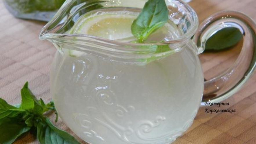 Рецепт лимонада с базиликом и душистым перцем