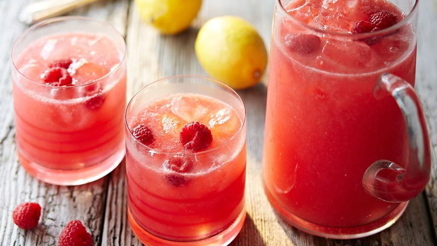 Рецепт малинового лимонада с мятой