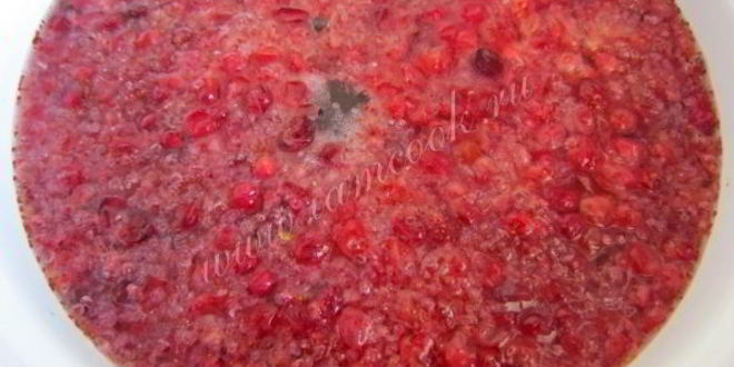 Рецепт брусничного морса