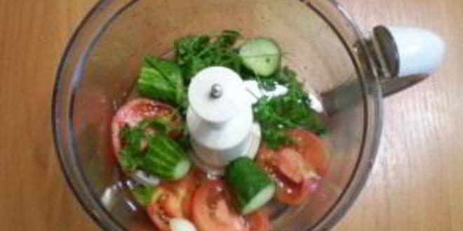 Рецепт овощного зеленого коктейля