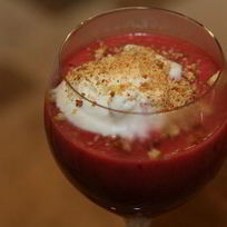 Сливовый коктейль с мороженым