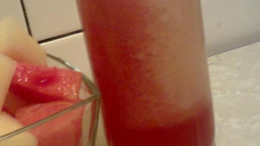 Рецепт дынно-арбузного смузи столбики