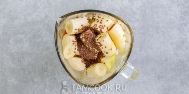 Рецепт смузей из банана и яблок с апельсиновым соком