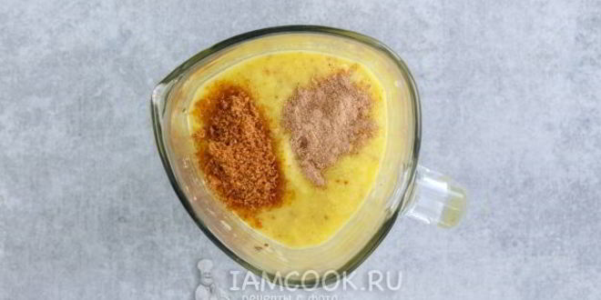 Рецепт смузей из банана и яблок с апельсиновым соком