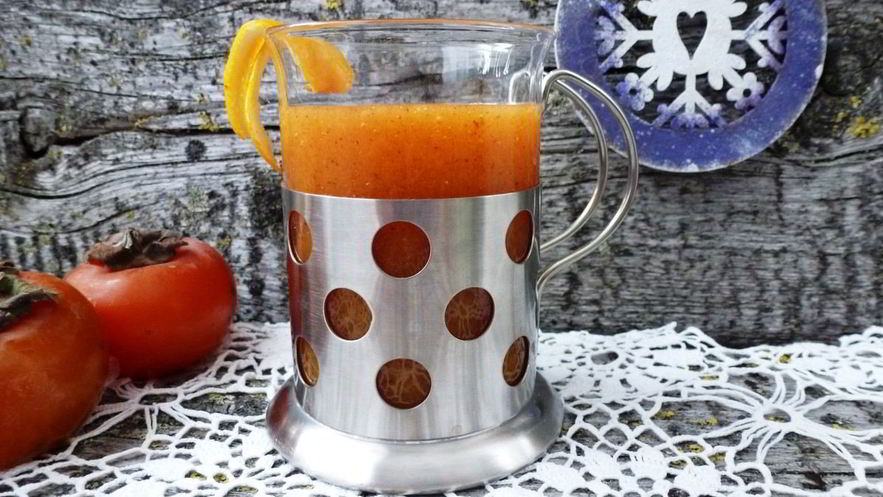 Рецепт смузей из хурмы и цитрусовых