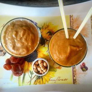 Рецепт Смузей с бананами и курагой