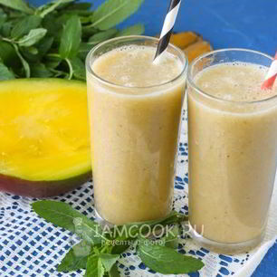 Рецепт Смузей с манго и бананом