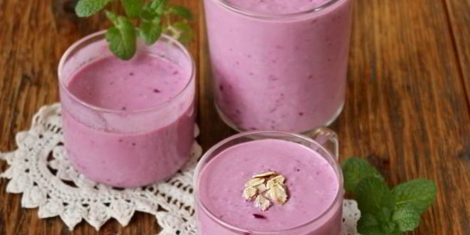 Рецепт смузей с творогом, овсянкой и смородиной