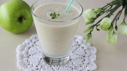 Рецепт Смузей с яблоком и творогом