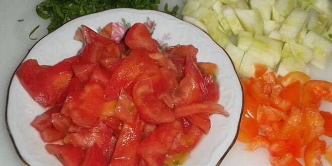 Рецепт томатна-огуречного смузи с петрушкой