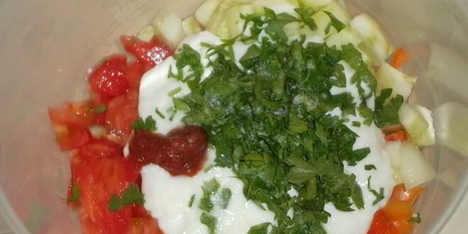 Рецепт томатна-огуречного смузи с петрушкой