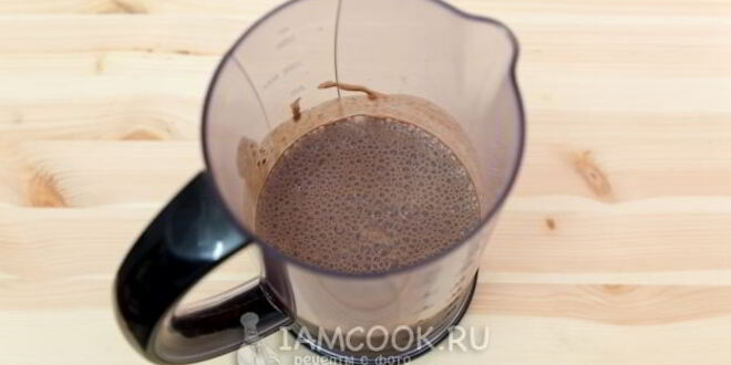 Рецепт творожного смузи с бананом и какао