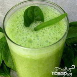 Рецепт Зеленого витаминного напитка с семенами льна