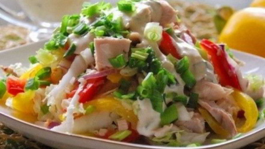 Рецепт диетического салата курочка-снегурочка