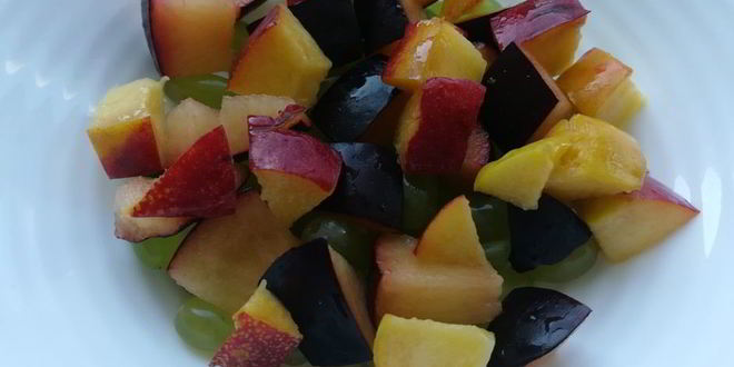 Рецепт фруктового салата с йогуртовой заправкой